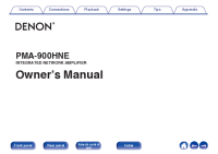 Denon PMA-900HNE-Owners-manual-EN 